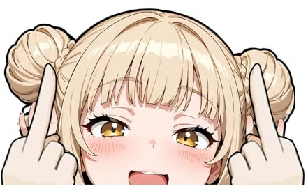 EARLFAMILY Auto-Aufkleber für Himiko Toga My Hero Academia Peeker Peek Anime Vinyl Aufkleber JDM Fenster Kofferraum Stoßstange
