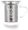 Quid Serenia Taza Vidrio Filtro INOX 35cl Boro Apto Congelador No Apto Microondas Reciclable