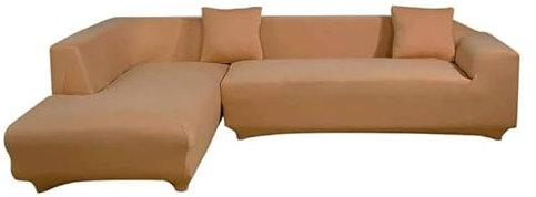 jianyana Sofabezug L Form Sofa Überwürfe Stretch Couchbezug L Form Rechts oder Links mit 2 Kissenbezügen Waschbar Ecksofa Sofaüberwurf Möbelschutz