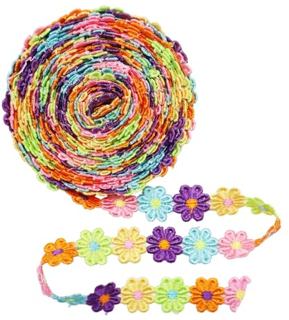1 rollo de cinta de encaje floral para decoración de bodas, manualidades, costura, decoración, decoración de encaje