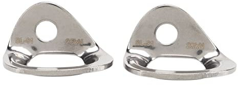 Baxnore 2PCS Stainless Steel Climbing Bolt Hanger, Weather Resistant Climbing Anchor, Lightweight Rock Climbing Hanger for Carving Aerial Work