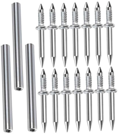 Generisch 300st Doppelköpfiger Befestigungsnagel Nägel Liefern Polsternägel Draht Sockelleiste Zehennagel Panel Daumennägel Stiftnägel Spitz Nägel Kleben Bausatz Hammer Hämmer Eisen Silver
