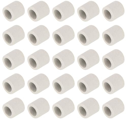 QUARKZMAN 50pcs Tube Céramique 9mm Dia Pour Faisceau Fils Électroniques | Protection Isolation Thermique, À Simple Percement, 13mm x 12mm