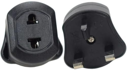 2 Pcs Toothbrush Adaptor Plug UK Charger Shaver Socket 2 Pin to 3 Pin Electric Converter Bathroom Two to Three Prong Charging Tooth Brush Razor Plugs Electrical Shaving (2 plug white)
