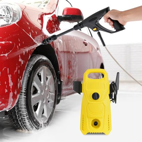 Lavadora de alta presión, 150 bar, 300 l/h, con limpieza multimodo, ángulo de boquilla ajustable de 0 ° a 120 °, potente para coches, pisos, rampas, superficies de carretera