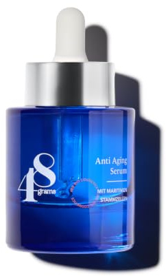 48grams Anti-Aging Serum mit maritimen Stammzellen – 30ml | Hochwirksames Gesichtsserum gegen Falten & müde Haut | Für reife, empfindliche Haut | Vegan & frei von Mikroplastik