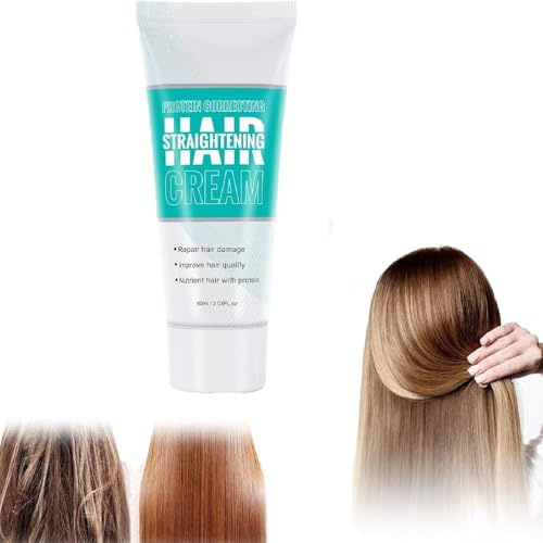 Crema alisadora nutritiva con queratina y seda, acondicionador nutritivo rápido, apto para todo tipo de cabello. (1 pcs)