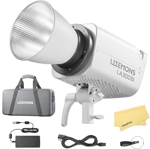 Godox LA300 Bi LA300Bi K1 Kit1 Luz de Video LED Bicolor,Lámpara de Luz de Fotografía LED 330W,CCT 2800K-6500K,CRI 95+ TLCI 94+,con 14 Efectos FX,para Fotografía,Grabación de Video,Transmisión en Vivo