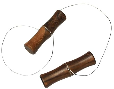 tuwiwol Draht Tonschneider mit Holzgriff, Trimmwerkzeug zum Basteln von Schlamm und Ton, kreative Hobbys, Draht Schrägschneider, Trimmen von Töpferwaren, Schneidwerkzeug für Schlammlinien