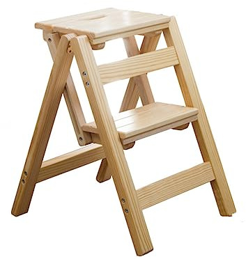 Mehrzweck-Klappstuhl, leichter und tragbarer Holzstuhl für Zuhause, Büro, Küche und Außenbereich, platzsparendes Design für einfache Lagerung