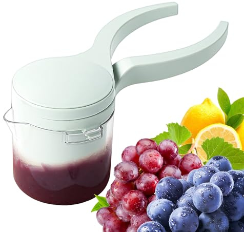 Qfdiwr Presse-Agrumes à Main,Pressoir à Fruits Manuel Portable | Presse-fruits Manuel pour Usage Ménager,pour Pamplemousses Tomates Grenades Légumes Pastèques Citron vert Picnics en Plein Air et à la
