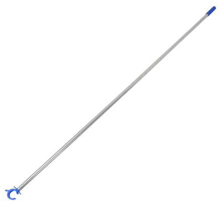 HIAKDOFT Barra Telescópica para Apertura de Ventanas de Techo 1,88 M Azul Gancho en C, Varilla Auxiliar Ajustable para Dormitorio, Cocina y Escuela, Abridor Ergonómico para Personas