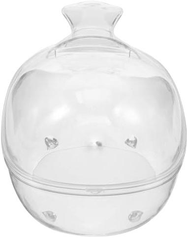 Cabilock Baño para Hámster Transparente Bandeja Pequeña para Arena Baño sin Tapa Caja Profunda para Jerbos Suministros para Mascotas Pequeñas