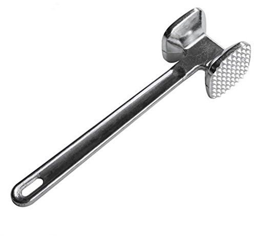 4,5 x 19 cm Edelstahl Aluminium Metall Fleischhammer Fleischklopfer Steak Rindfleisch Weichmacher Stößel Schweinefleisch Huhn Küchenwerkzeug