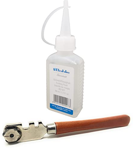Bohle Silberschnitt 50 ml Schneidflüssigkeit Schneidöl und Calini Glasschneider Glass cutter