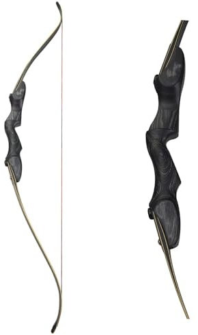 SHARROW 60 Zoll ILF Take-Down Recurvebogen 30-60 Lbs Zielscheibe BogenschießEn Jagdbogen Pfeil Und Bogen Erwachsene Sportbogen für Jagd Hunting Geschenke Jugendliche DraußEn Spielzeug (Bogen, 50Lbs)