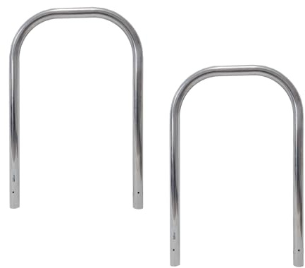 2x Fahrradanlehnbügel aus Edelstahl 116x 74 cm Fahrradständer Anlehnbügel Mehrfachständer Beidseitig nutzbar