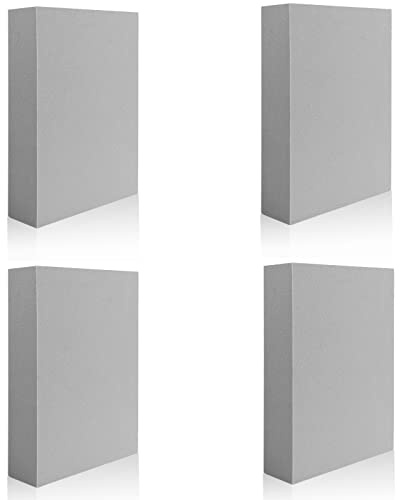 4 x große Stempelschaum,wiederverwendbar,formbare Schaumstoffblöcke für Kartenherstellung,Hintergründe und Kartenfronten,Schaumstoffstempel, Kunststoff, Trockenschaum-Stempelkissen für Bastelprojekte