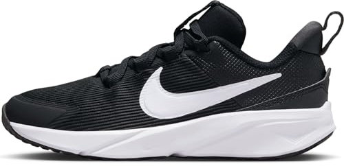 NIKE Star Runner 4 NN (PS), Sneaker, Black White Anthracite, 27.5 EU