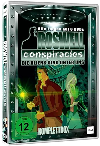 Roswell Conspiracies Komplettbox - Die Aliens sind unter uns - Science Fiction + Action Zeichentrickserie mit Alieninvasion - Kultserie mit 40 Episoden [6 DVDs]