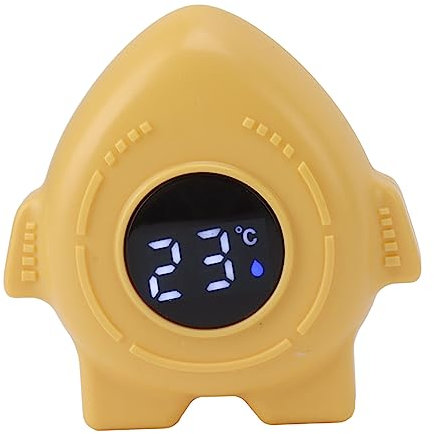 Baby-Badethermometer, Elektronisches Digitales Wassertemperatur-Thermometer für Babys (Gelb)