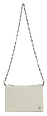 Calvin Klein Damen Micro Mono Chain Camera POUCH24 Tasche, Creme