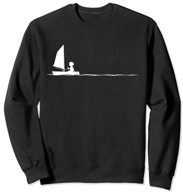 Schlauchboot Segeln Kleinkind Optimist Laser Segelboot Grafik Sweatshirt