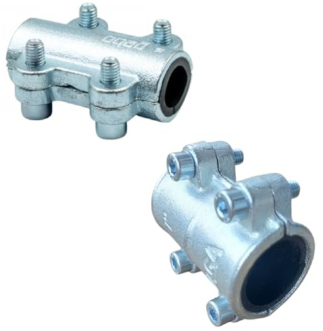 Firma PAG Turbo GmbH® - Temperguss Reparaturschelle Dichtschelle GEBO/AGAFLEX - 3/8 bis 2 (1/2)