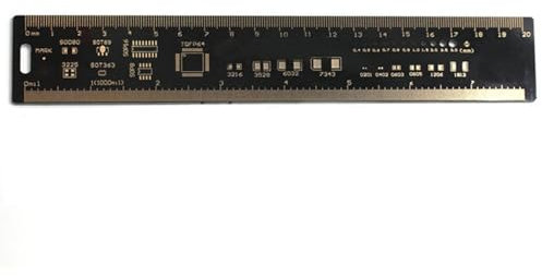 20 cm, dubbelsidig PCB-linjal, PCB ritlinjal med gradskiva för exakt kretskortsmätning, kondensator IC SMD-design
