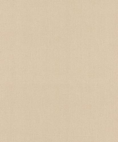 Rasch Tapeten 633689 - Unitapete aus Vlies in Sand aus der Kollektion Color your life - 10,05 m x 0,53 m (LxB)