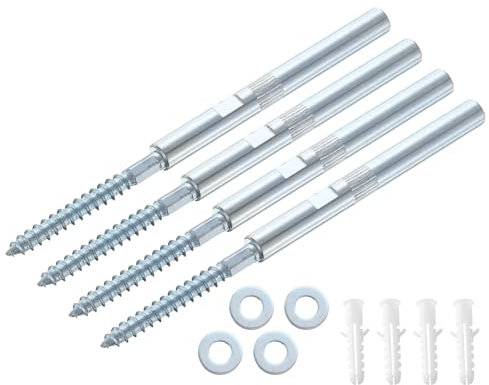 QUARKZMAN 4Stk Schwimmende Regal Halterungen Metall Versteckte Regal Unterstützung Halterungen 10 x 100mm Unsichtbar Regal Halterungen mit Schrauben für schwebende Holz Regale