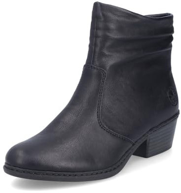 Rieker Damen Ankle Boots 75556, Frauen Stiefeletten,Stiefel,Booties,halbstiefel,Kurzstiefel,uebergangsschuhe,schwarz (00),40 EU / 6.5 UK