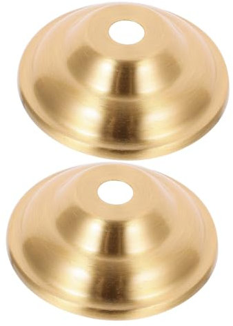 MERRYHAPY 2st Kronleuchter-basistablett Einfacher Lampenaufsatz Lichthalter Lichtbecher Lampensockel Lampenbecher Endstück Für Lampenschirme Lampenhalter Lampenbecher Golden Messing