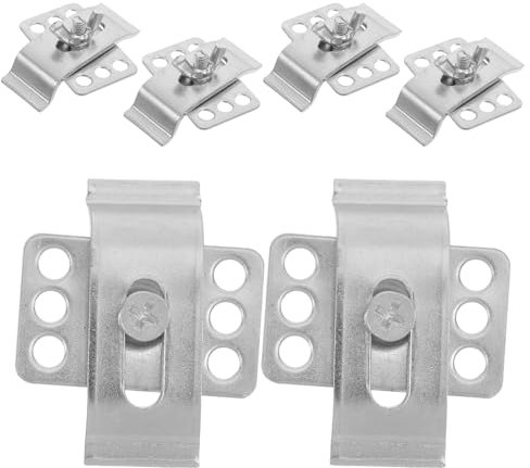 SHINEOFI 6pièces Lot De Clips De Fixation Robustes Pour Évier Sous Plan Support Pour Vasque Céramique Accessoires De Montage Pour Cuisine Et Salle De Bain