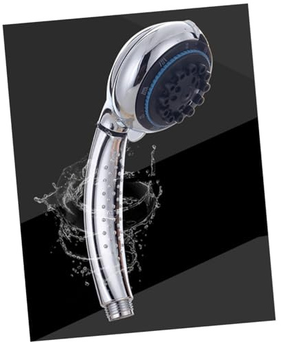 SOPOTUTU Handheld Rain Shower Head Six Adjustable Spray Modes, Pressurized Water-Saving Anti-Leak Hand Shower for Bathroom Use, 19.5x8.5cm Multi-Functional Showering Component