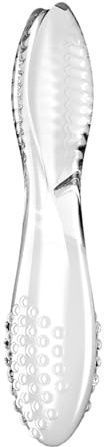 Satisfyer Dazzling Crystal 2, dildo in vetro | sex toy in vetro da 20 cm con scanalature e protuberanze | per punto G | per giochi con le temperature | vetro borosilicato | trasparente, liscio