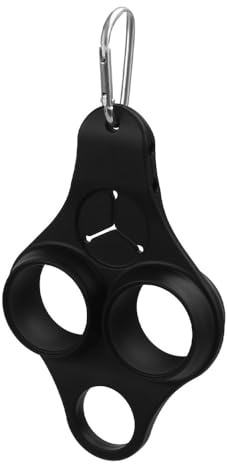DONGKER Golfballhalter, 2-in-1 Silikon Golfball- und Tee-Halter mit Wasserflaschenhalter und Handtuchaufhängeclip für Zwei Golfbälle zum Aufhängen und Tragen an der Tasche