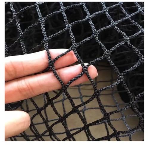 ZYFHYU Black Soccer Backstop Net, Sports Practice Barrier for Garden Balcony Protection Safe for Football, Futsal(1mX3.0m)