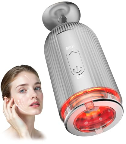 EMS Ventosas Facial, Unegnel EMS Facial Ventosa, 4 Intensidades Y Luz, Cupping para Eliminar Edemas, LíNeas De ExpresióN, Lifting ReafirmacióN