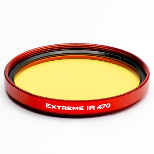 TruColor Extreme IR 470, Infrared Filter, 470nm IR Pass (82mm) | 470nm IR Pass for Full-Spectrum or IR-Converted Cameras, Pass Filter, Infrared Filter