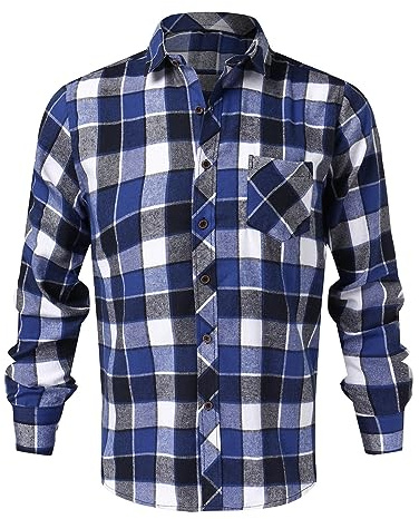 Générique Chemise Carreaux Homme À Costume Blanche Régulière Boutonnée Habillée Formelle avec Poche Poitrine a Chemisette Unie Décontractée D'été Coupe Cowboy Infroissable