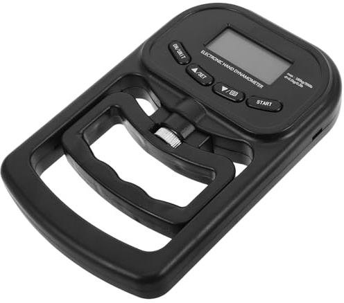 Veemoon Dinamometro Manuale Digitale Ricaricabile 180 Kg con Display Lcd, Misuratore Compatto per Forza di Presa Mano, Dispositivo per Allenamento Sportivo e Valutazione Muscolare