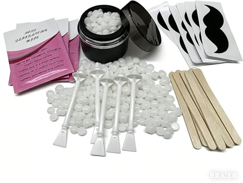 Nose Wax Kit,Nasenhaar Wachs,Nasenwachs Haarentfernung Set für Männer und Frauen,USB-Schnellwärmung,Tragbarer Nasenhaarentferner,Nase Waxing Set Mini Wax Maschine mit 50g Wax,20 nasenwachs stäbchen