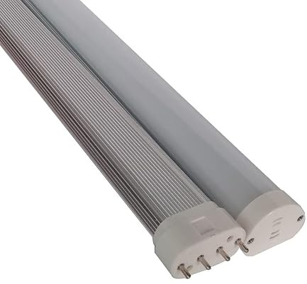NXCVBNKZJ KJXP, 5 unids/lote Led 2G11 lámpara de tubo cubierta de leche lámpara Led 15w 76-2835smd AC100-277V lámpara de cristal 410mm de largo 2G11(Cold white)