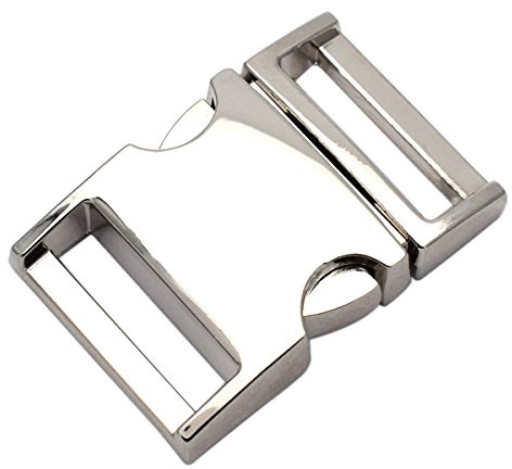 Metallschnallen, 20 mm, silberfarben, 5 Stück