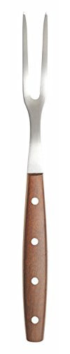 Fiskars 1020238 Fourchette à Découper, Acier Inoxydable, Bois, 23,81 x 1,98 x 1,46 cm