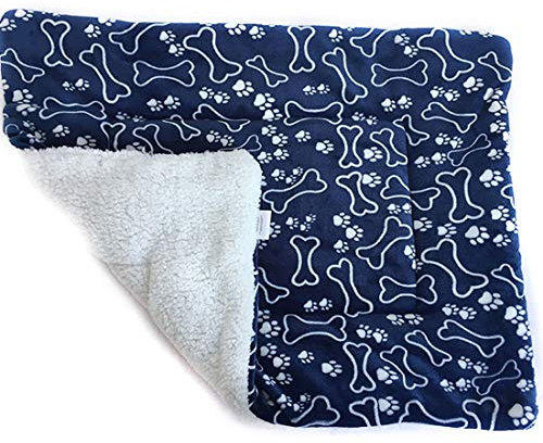 LissomPlume waschbare Sommerhaustiermatte Haustierdecke Hundedecke Katzendecke Tierdecke Hundebett - Knochen 32*50