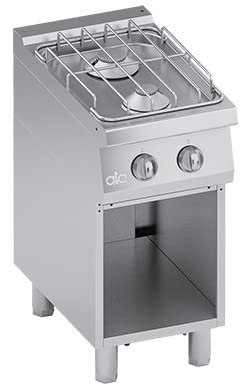 Plaque de cuisson 2 feux gaz marbre cm 40x70x85 RS3616