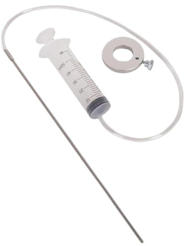 Strumento per il livello dell'olio della forcella con anello regolabile Kit di strumenti per l'olio della forcella per moto da 60 ml Regolazione del livello di sospensione
