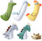 Chstarina 5pcs Bunte Katzenminze Kissen,Baldriankissen Katze mit Katzenminze Katzen Spielzeug mit Catnip Katzenspielzeug Set Katzenkissen Cat Toy Katzenbett Katzen Zubehör Geschenk für alle Katzen